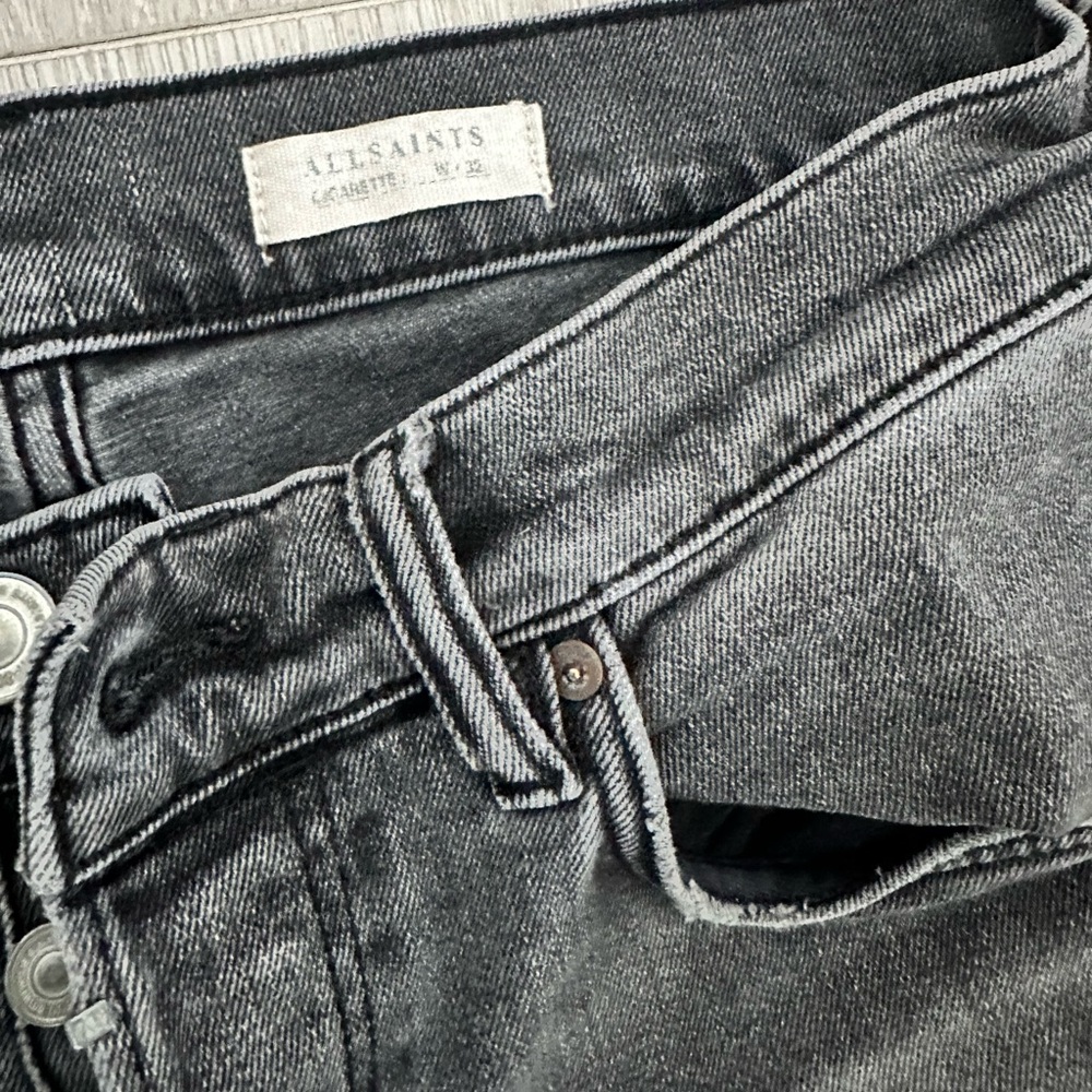 All saints cigarette denim size 32
